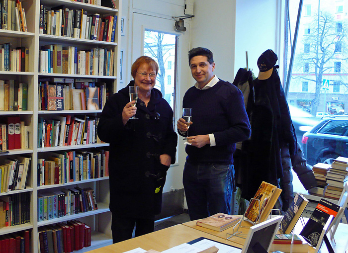 Ian and Tarja Halonen in the old Arkadia